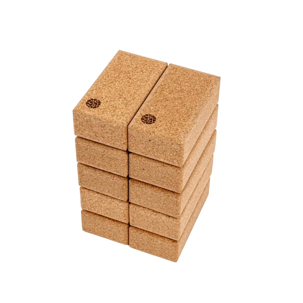 Set de 10 Blocs de Yoga - Liège naturel