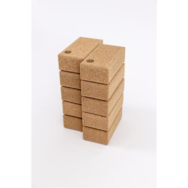 Set de 10 Blocs de Yoga - Liège naturel – Image 3